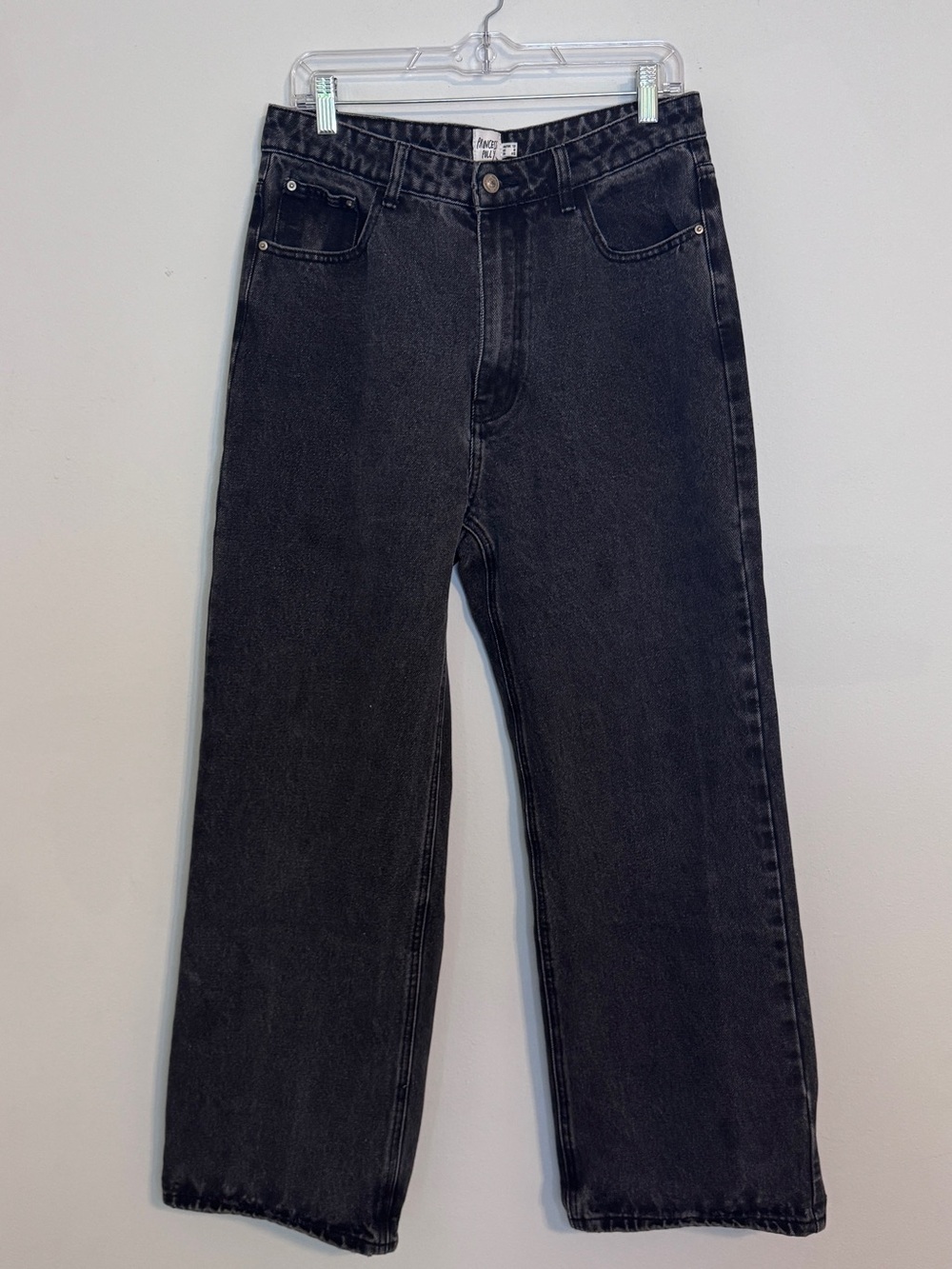 Princess Polly Denim Black baggy Jeans - 8